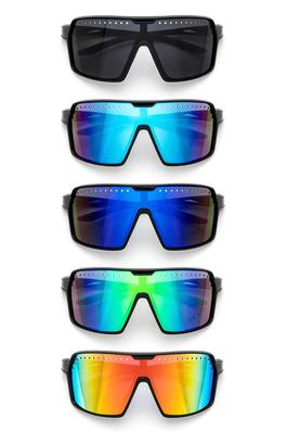 Oversize RV Mirror Shield Sunglasses Set