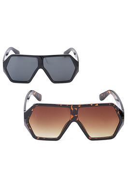 Mirrored Unisex Shield Style Sunglasses Set