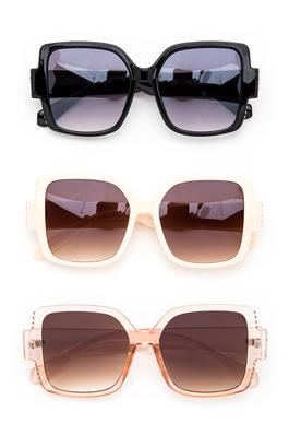 Oversize Square Trendy Sunglasses Set