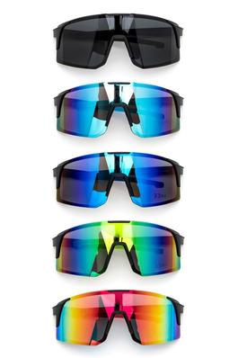 Oversize Sporty Shield Sunglasses Set